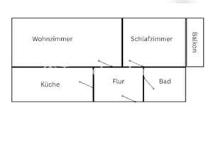 Tauschwohnung: Zwei Zimmer Wohnung mit Balkon - NUR LANDESEIGENE
