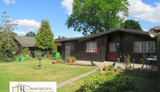 Bild von Gemütliches Holzblockhaus im Ferienhausgebiet