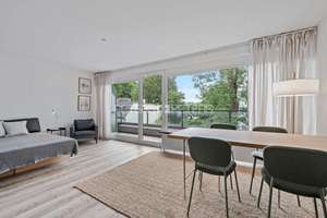 Alsternah wohnen: helles, möbliertes Apartment mit Südbalkon & Tiefgaragenstellplatz – Die vollständige Adresse der Immobilie erhältst du vom Anbieter., 20149 Harvestehude, Hamburg – Vorschaubild 4