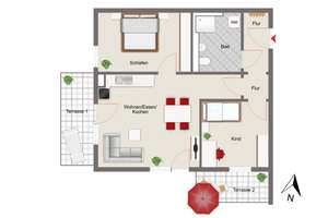 Modernes Design trifft auf urbanen Lifestyle - 3-Zimmer-Gartenwohnung in Südwest-Ausrichtung! – Die vollständige Adresse der Immobilie erhältst du vom Anbieter., 81369 Mittersendling, München – Vorschaubild 14