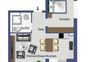 2-Zimmer-Wohnung in Stuttgart-Freiberg – 70437 Freiberg, Stuttgart – Vorschaubild 13