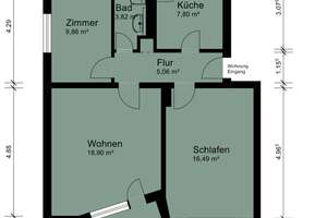 Bremen-Schwachhausen | Charmante, vermietete 3-Zimmer-Wohnung in einer der beliebtesten Wohnlagen – Die vollständige Adresse der Immobilie erhältst du vom Anbieter., 28213 Neu-Schwachhausen, Bremen – Vorschaubild 9