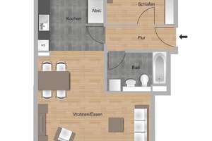 Neubau Riedbogen - Naturnah Wohnen in Bergen-Enkheim - Typ 2-G – Auf der Sandkaute 39, 60388 Bergen-Enkheim, Frankfurt am Main – Vorschaubild 4