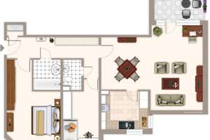 Attraktive  3-Zimmer-Wohnung mit Balkon in Mönchengladbach Odenkirchen – Hoemenstraße 29, 41199 Odenkirchen-Mitte, Mönchengladbach – Vorschaubild 3