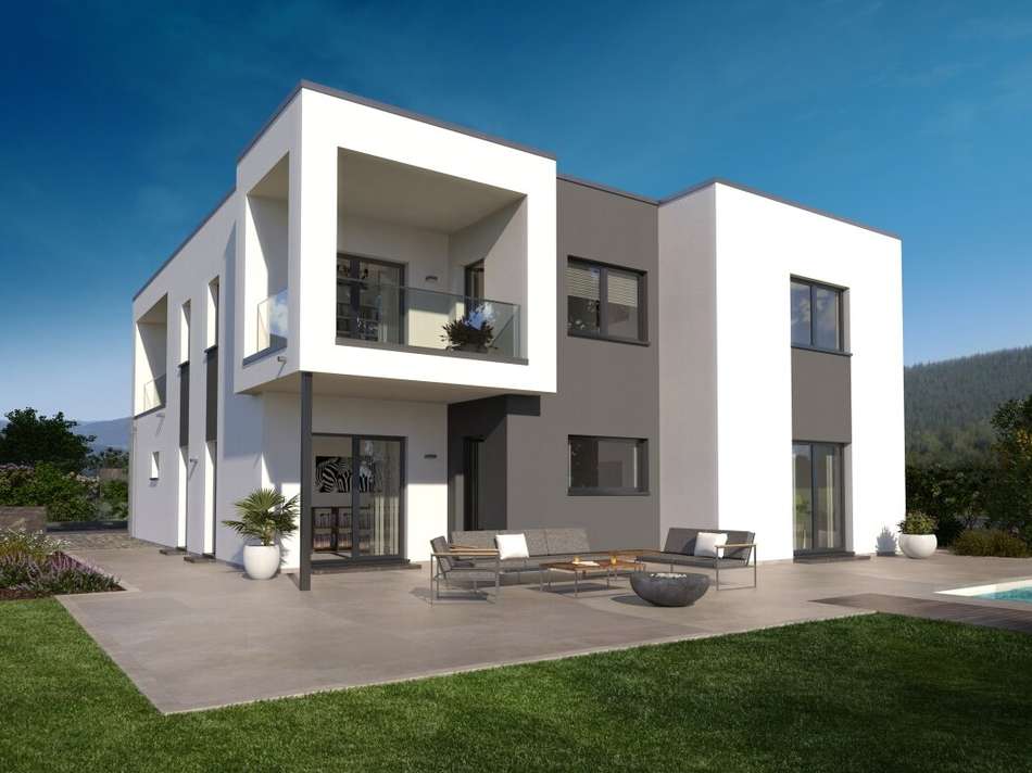 Ansicht Garten mit Extra Cubik
