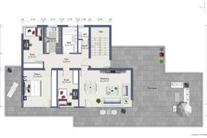 Penthouse-Wohnung mit Dachgarten am Ulmer Safranberg – Die vollständige Adresse der Immobilie erhältst du vom Anbieter., 89075 Oststadt, Ulm – Vorschaubild 26