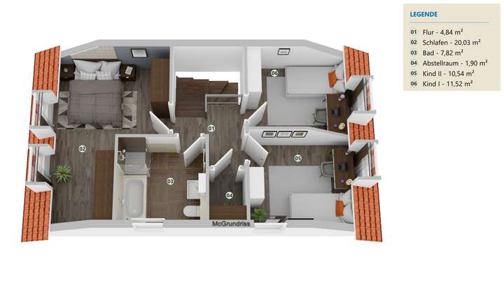 Grundriss Obergeschoss