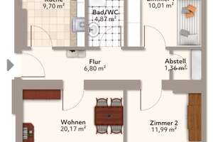 Ihr neues Zuhause: Helle 3-Raumwohnung mit Balkon – 39124 Neue Neustadt, Magdeburg – Vorschaubild 10