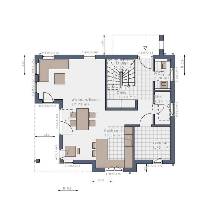 Grundriss Erdgeschoss