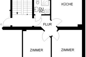 2 Zimmer mit Balkon zum schönen Innenhof – Franklinstr. 10, 58089 Wehringhausen, Hagen – Vorschaubild 2