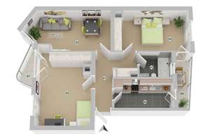 3-Zimmer-Wohnung mit 2 Balkons (Ost- und Westseite)- Im Stadtteil Mitte – Die vollständige Adresse der Immobilie erhältst du vom Anbieter., 64283 Darmstadt-Ost, Darmstadt – Vorschaubild 13