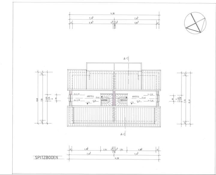 Grundriss Spitzboden