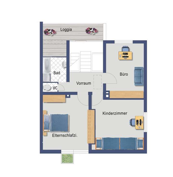 Grundriss Obergeschoss (nicht 