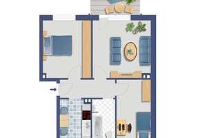 3 ½ Zimmer Eigentumswohnung zur Kapitalanlage in Bottrop – Leibnizstraße 43A, 46240 Boy, Bottrop – Vorschaubild 5