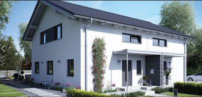 Neubau-Doppelhaushälfte mit ca. 120 m² Wohnfläche auf ca. 552 m² Grundstück in Klingen bei Aichach