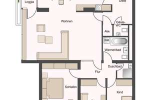 Lichtdurchflutete 4-Zimmerwohnung mit Fernblick in Rheinnähe Bonn-Castell
 – Die vollständige Adresse der Immobilie erhältst du vom Anbieter., 53117 Bonn-Castell, Bonn – Vorschaubild 14