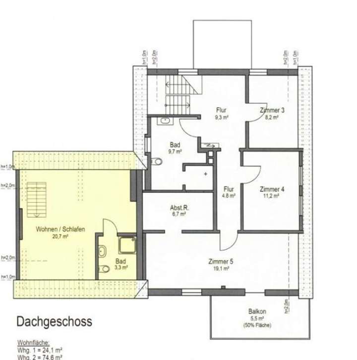 Grundriss Dachgeschoss