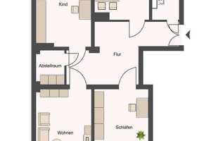 In Renovierung I Tageslichtbad mit Wanne I Moderne Einbauküche I Abstellraum – Fritz-Schulze-Str. 9, 1159 Dresden – Vorschaubild 2