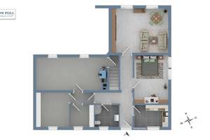 Einfamilienhaus mit Einliegerwohnung in frisch teilrenoviertem Zustand – Die vollständige Adresse der Immobilie erhältst du vom Anbieter., 31840 Hessisch Oldendorf – Vorschaubild 41