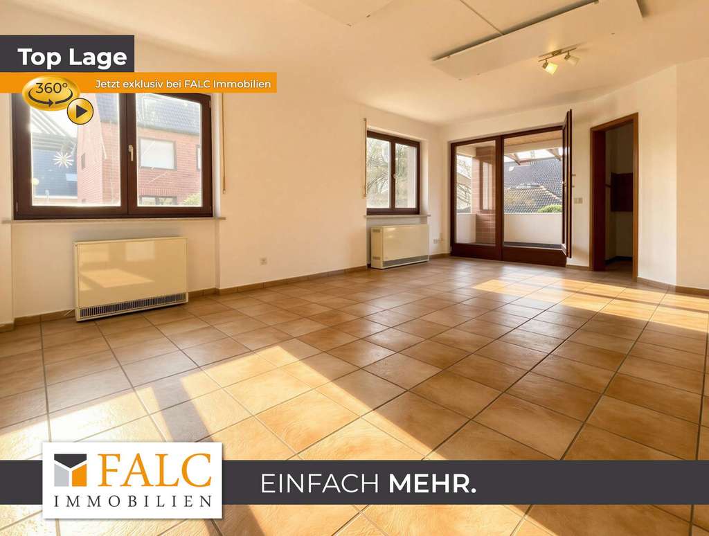 Immobilie in Nottuln - Zentral wohnen in Nottuln: 2-Zimmer-Wohnung mit Südwest-Balkon und Gestaltungspotenzial - Bild 0