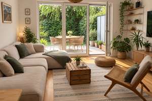 Stadtnahe Gartenoase mit 3 Zimmern, Einbauküche und TG-Stellplatz in Köln-Niehl – 50735 Niehl, Köln – Vorschaubild 3