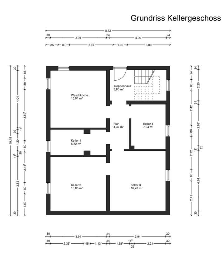Grundriss Kellergeschoss