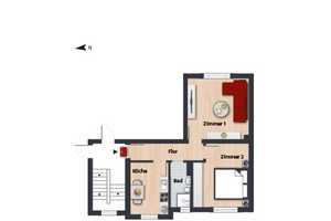 2-Zimmer-Wohnung auf dem Laagberg // 2.OG rechts – Schubertring 22, 38440 Wolfsburg – Vorschaubild 4