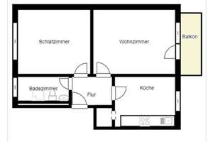 Charmante und gepflegte  2-Zimmer-Wohnung – mit Balkon – Die vollständige Adresse der Immobilie erhältst du vom Anbieter., 47137 Untermeiderich, Duisburg – Vorschaubild 8