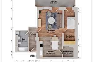 Zentrale Wohnung mit Balkon, Elbblick und praktischer Aufteilung in attraktiver Lage Magdeburg – Werner-Heisenberg-Straße 25, 39106 Alte Neustadt, Magdeburg – Vorschaubild 8