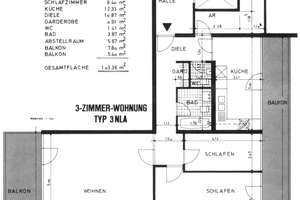 3-Zimmer-Wohnung mit 2 Balkonen im 4. OG, Stellplatz in Garage Köln-Weiden / Renovierungsbedürftig – Lübecker Str. 2, 50858 Weiden, Köln – Vorschaubild 20