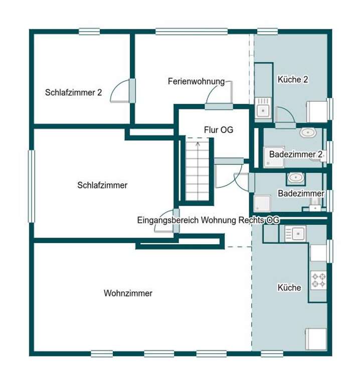 Grundriss Skizze 1.OG
