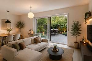 Sanierte 2-Zimmer-Wohnung mit Süd-Terrasse u. Duplexparkplatz in Schwabing-Biederstein (unvermietet) – Maasweg 1, 80805 Biederstein, München – Vorschaubild 2