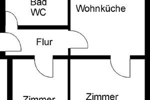 Geräumige 2-Zimmer Wohnung Nähe Banhhof/Uni zu vermieten – Hospitalstr. 7, 42119 Elberfeld, Wuppertal – Vorschaubild 1