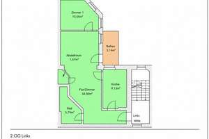 Helle 2-Zimmer Wohnung mit Balkon in ruhiger Lage in der Neue Str. zur Miete – 39104 Buckau, Magdeburg – Vorschaubild 9