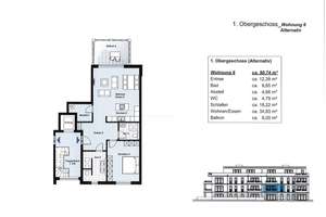 Zwei Zimmer mit Aussicht: Exklusive Neubau Wohnung in Bochum-Weitmar – Am Kuhlenkamp 23, 44795 Weitmar-Mark, Bochum – Vorschaubild 8