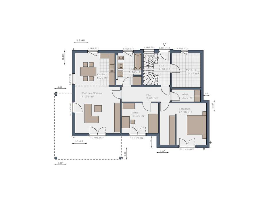 Grundriss Erdgeschoss