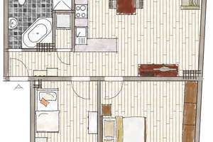 schöne 3-Zimmer-Wohnung mit Balkon und EBK in Wuppertal zu vermieten – Ehrenstraße 16, 42287 Barmen, Wuppertal – Vorschaubild 2