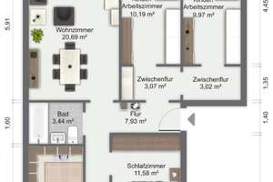 Schöne 4-Raum-Wohnung und nächstes Jahr mit neuem Balkon! – Schlesische Str. 63, 2828 Königshufen, Görlitz – Vorschaubild 3