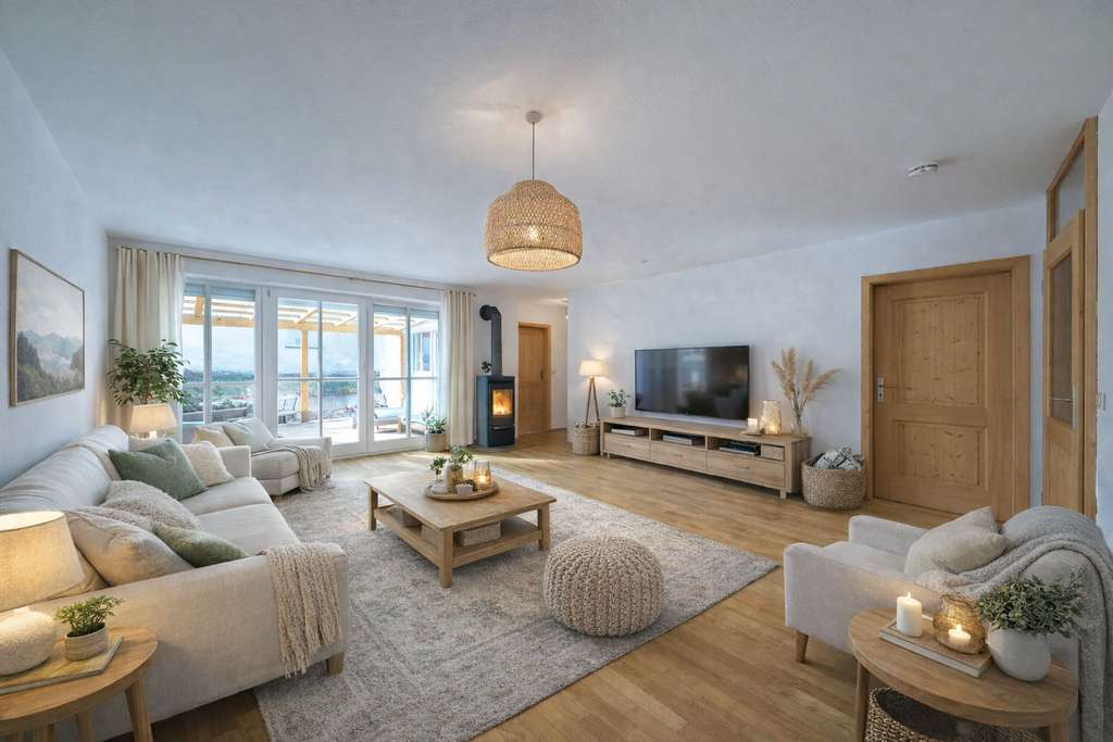 Immobilie in Hausham - Einziehen & Wohlfühlen –  Gartenwohnung mit Kamin in Hausham - Bild 2