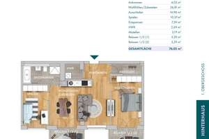 *** 3-Zimmer, Sprossenfenster, hohe Decken * 2 Balkone * Parkett * Fußbodenheizung * TG *** – Straße der Nationen 80, 9111 Zentrum, Chemnitz – Vorschaubild 19