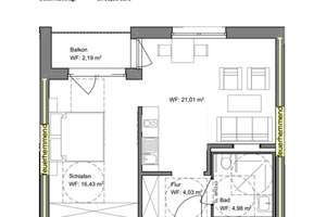 2-Zi.- Senioren Servicewohnung Erstbezug | Haus Bonifatius Paderborn – Dr.-Rörig-Damm 29, 33102 Kernstadt, Paderborn – Vorschaubild 9