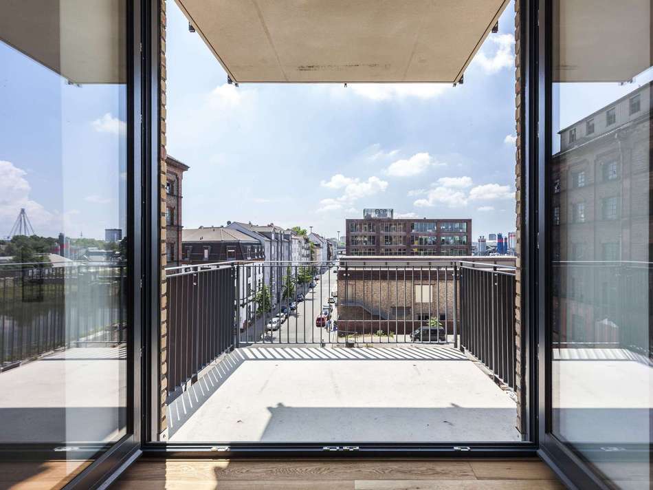 Blick vom Balkon