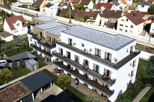 3-Zi.-Wohnung im 2. OG, Balkon, inkl. neuer Einbauküche, Aufzug! KFW 40-QNG-Standard!