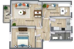 Charmante 3 -Zimmer-Wohnung im Güntzelkiez – Balkon, Stellplatz & viel Potenzial – Landhausstraße 15, 10717 Wilmersdorf, Berlin – Vorschaubild 10