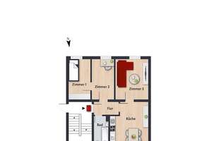 Stadtnahe Wohnung// 1.OG rechts – Goethestr. 14, 38440 Stadtmitte (Ortsteil), Wolfsburg – Vorschaubild 11