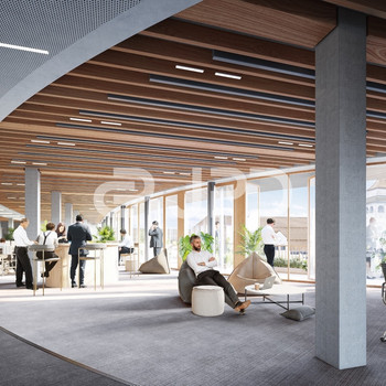 JPD -  Modernes Bürogebäude mit Alpenpanorama I Bistro im Haus