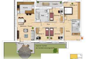Leben in Berg. Neukirchen - 5-Zimmer-Wohnung mit Garten – Akazienweg 1, 51381 Bergisch Neukirchen, Leverkusen – Vorschaubild 2