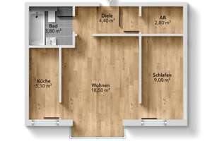 Leerstehende Etagenwohnung inkl. TG-Stellplatz – Die vollständige Adresse der Immobilie erhältst du vom Anbieter., 81737 Ramersdorf, München – Vorschaubild 14