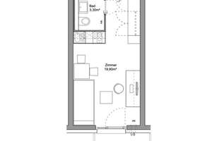 NUR FÜR Schüler und Studenten!!!
1-Zimmer Studentenapartment im Beethoven Park II – Alpenstraße 10a, 86159 Bahnhofs-, Bismarckviertel, Augsburg – Vorschaubild 14