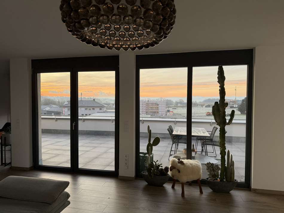 Blick aus Wohnzimmer